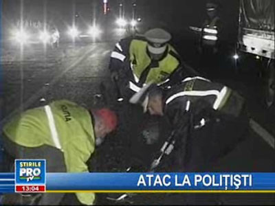 Noapte agitată la Borşa! Maşină de poliţie, urmărită şi tamponată