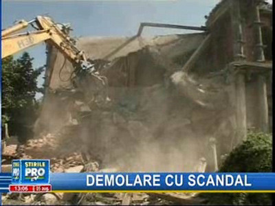 Demolare cu scandal la Timişoara