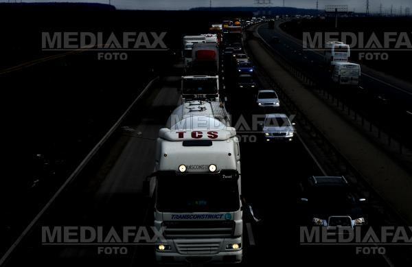 Trafic blocat pe Autostrada Bucuresti-Pitesti!