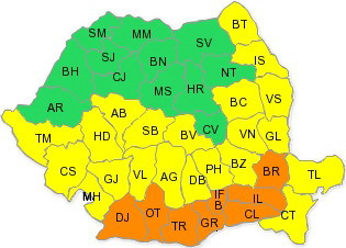 Cod galben de canicula pentru 11 judete si municipiul Bucuresti!