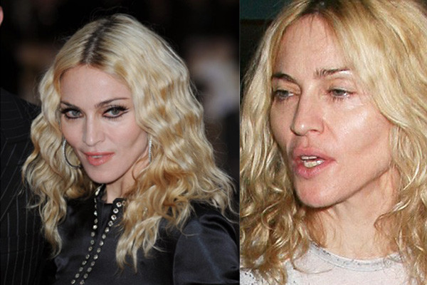 Madonna: cu si fara masca!