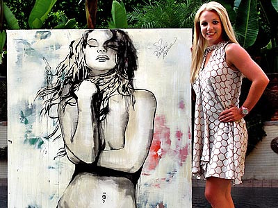 Britney Spears doneaza tablou!