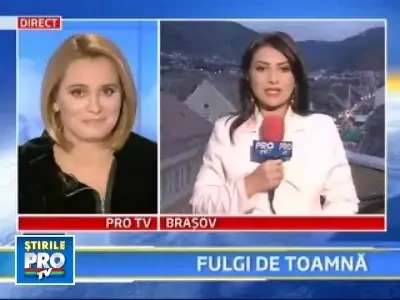 A cazut prima ninsoare la munte!