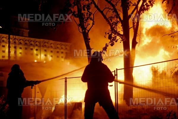 Incendiu de proportii intr-un magazin din Sibiu!