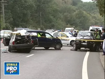 Viitori miri morti intr-un accident grav pe DN 1, in localitatea Ciolpani!