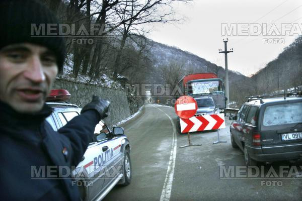 Blocaj rutier pe E 60, in Mures, din cauza unui accident rutier