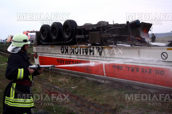Pericol de explozie pe Drumul European 85, in dreptul localitatii Oreavu