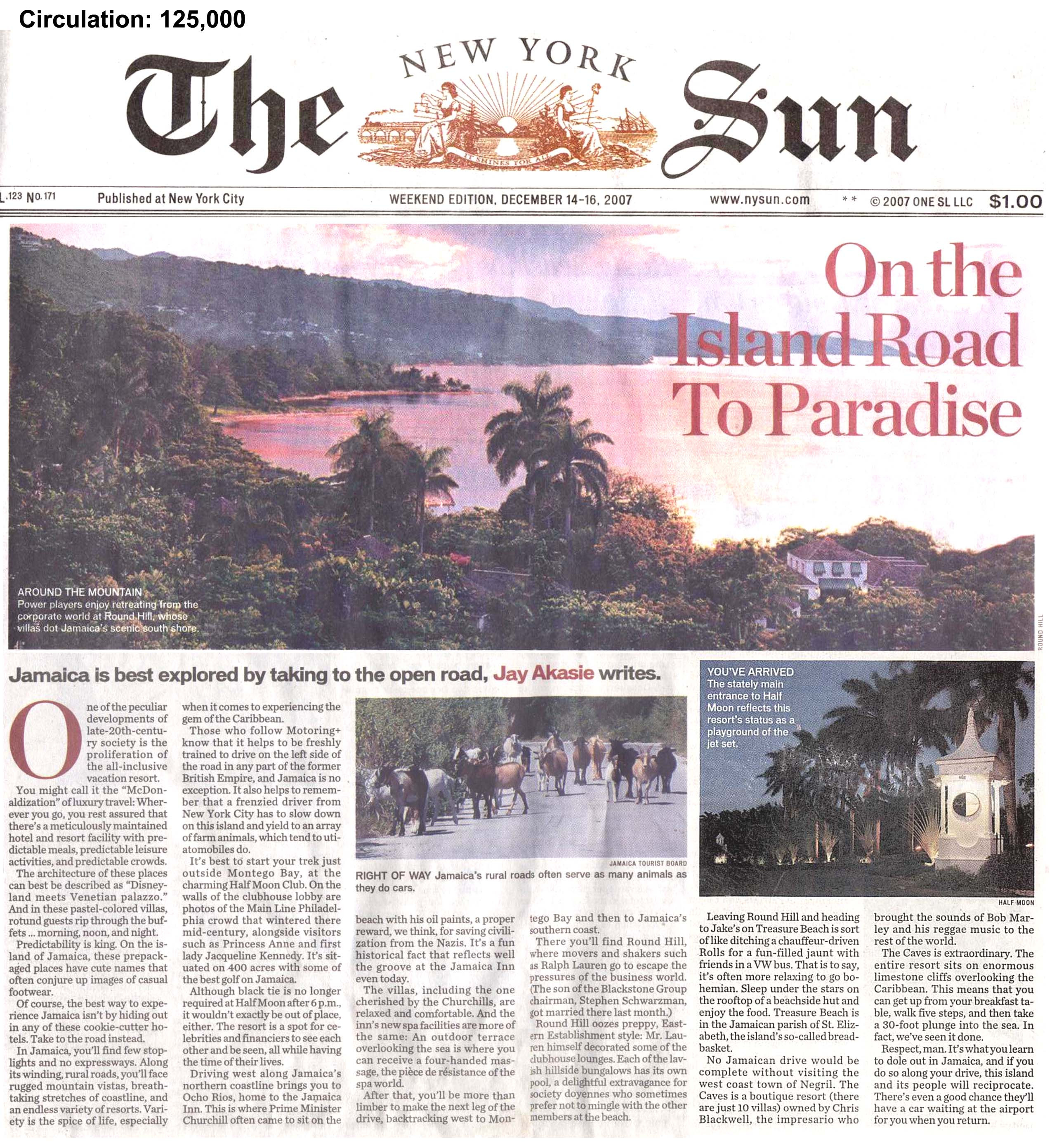 SUA: ziarul "New York Sun" intra in faliment