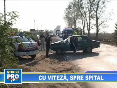 Si-a bagat in spital parintii si unchiul din cauza vitezei!