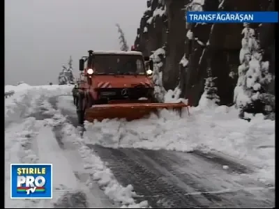 Iarna in toata regula pe Transfagarasan