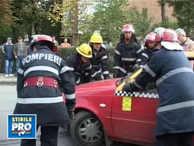 Accident in lant pe o strada din Targu Mures!