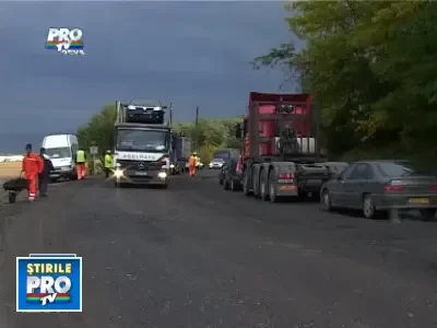 DN7 blocat! Lucrarile de reparatie vor fi finalizate in luna noiembrie!