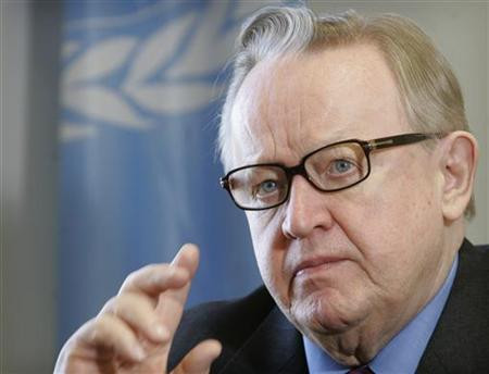 Premiul Nobel pentru Pace acordat finlandezului Ahtisaari
