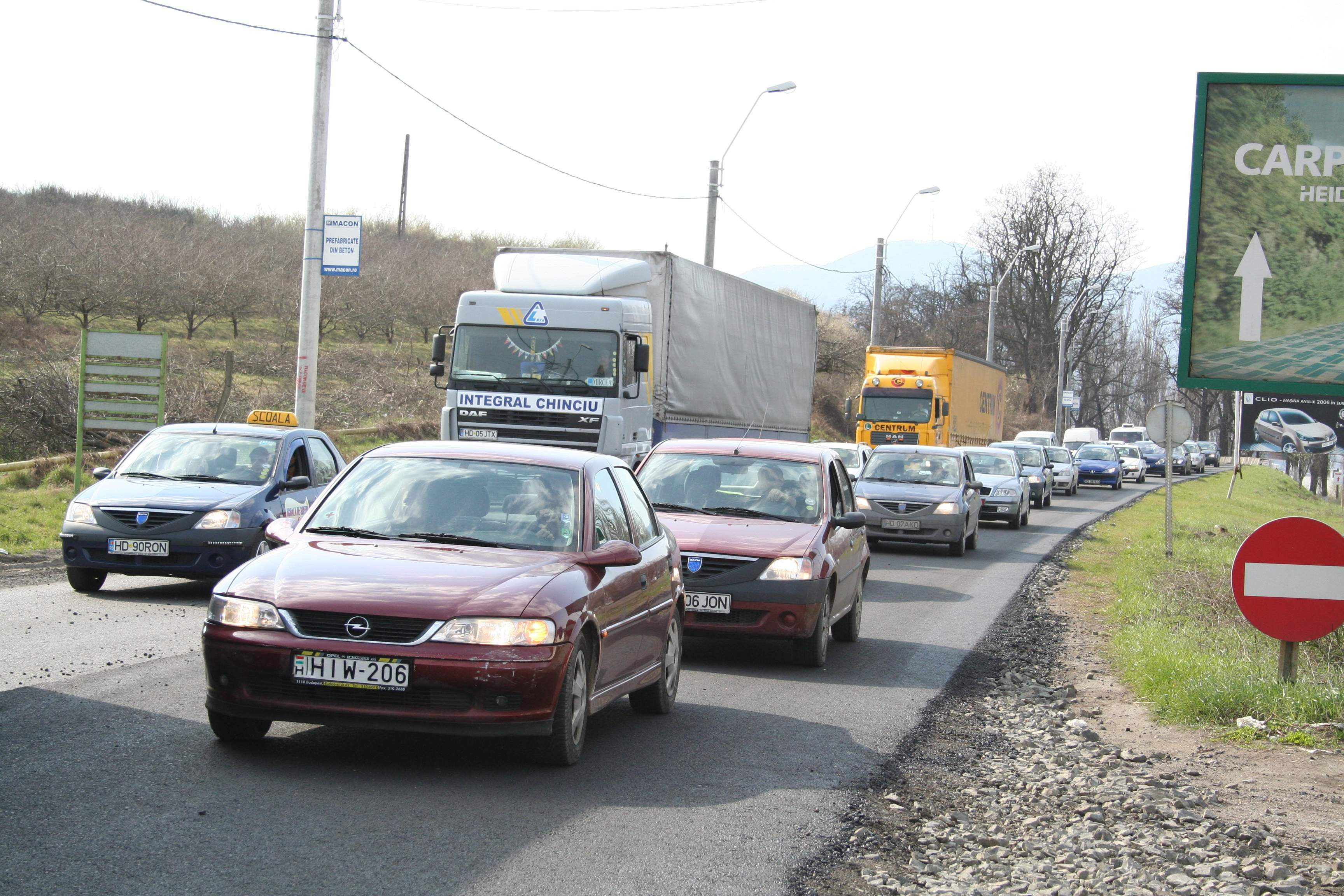 Traficul este restrictionat pe DN7, din cauza unor lucrari de reparatie