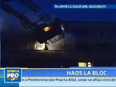 Incendiu violent intr-un bloc din Capitala! O femeie a murit