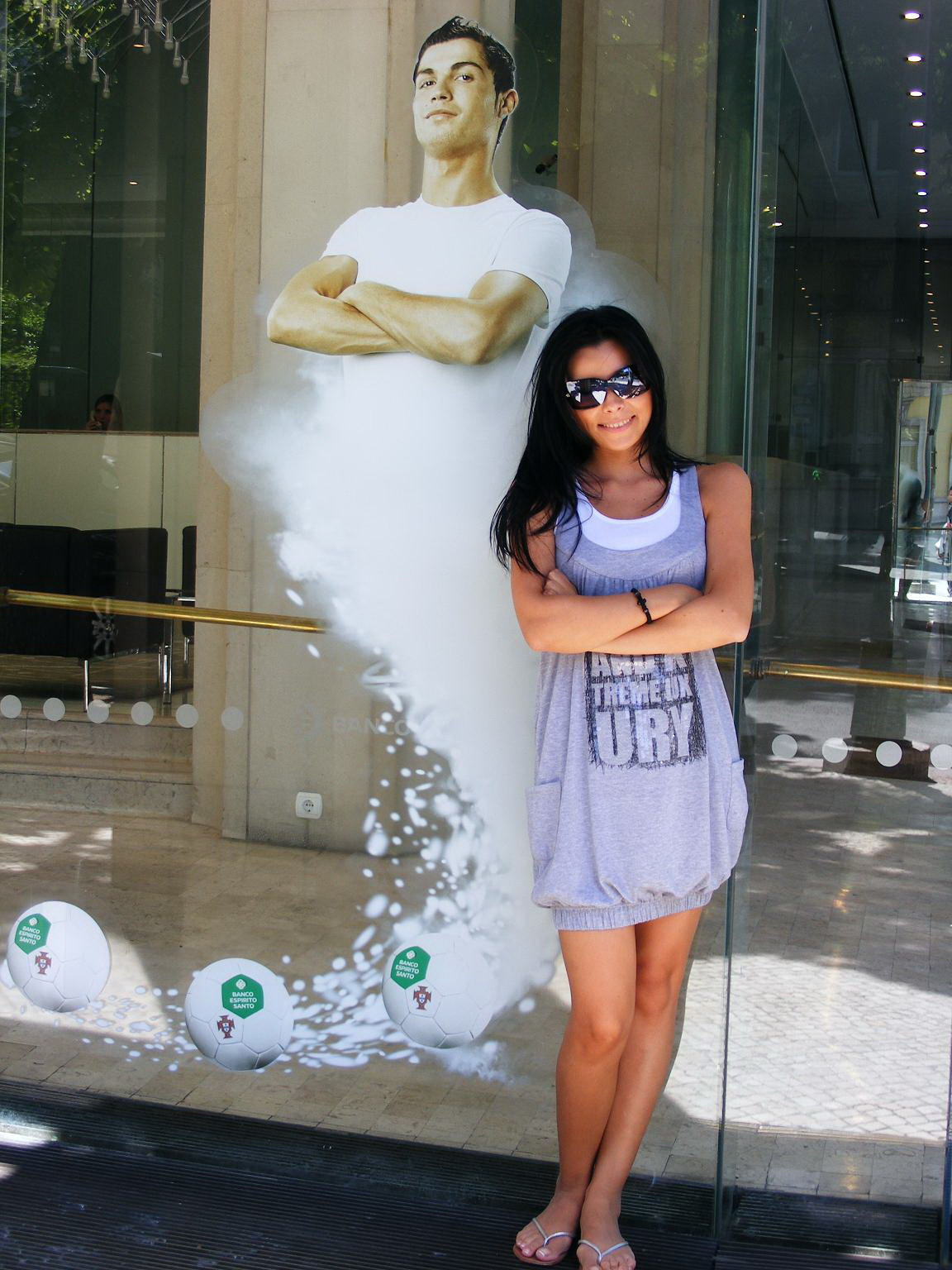 Corina Caragea a fost pe stadion in Portugalia