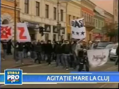 Agitatie mare la Cluj, inaintea partidei Universitatea-CFR