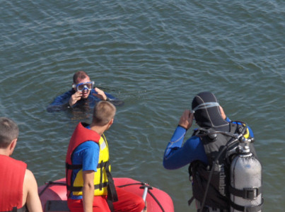 Barbat descoperit plutind pe Bega, in centrul Timisoarei