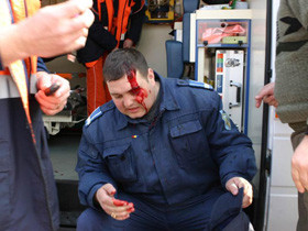Doi politisti, batuti mar la Constanta