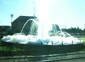 Fantana in spume in centrul Timisoarei!