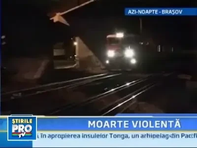 Scene socante! O tanara din Brasov s-a aruncat in fata trenului