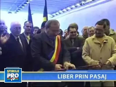 A fost inaugurat pasajul subteran de la Bascov. Orban a taiat panglica