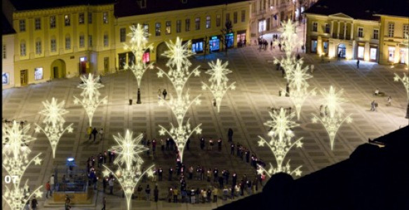 Sibiul se impodobeste pentru Craciun
