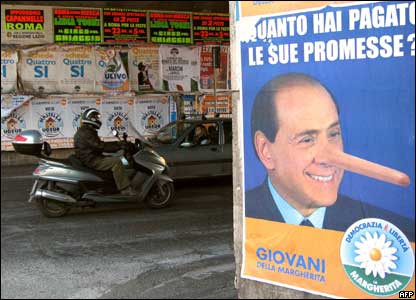 Zeci de mii de italieni protesteaza fata de guvernul Berlusconi