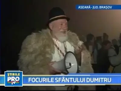 De Sfantul Dumitru, oamenii aprind Focul lui Sumedru