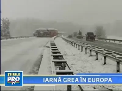 La sfarsit de octombrie, iarna se instaleaza cu hotarare in Europa