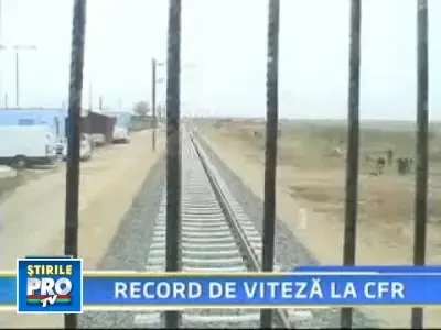 Record de viteza la CFR! Un tren a depasit 200 km pe ora