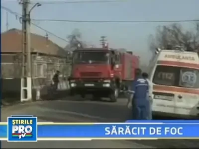 Incendiu mistuitor in Timis. O casa a fost inghitita de flacari