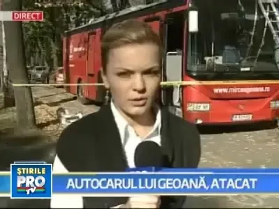 S-a tras cu arma asupra autocarului in care se afla Mircea Geoana!