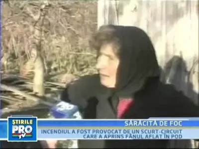 A ramas pe drumuri, dupa ce un incendiu i-a distrus casa!