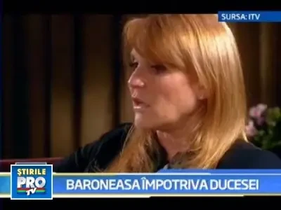 Emma Nicholson si-a cerut scuze pentru gestul ducesei Sarah Ferguson