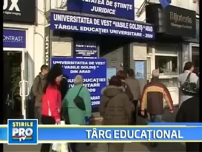 Targ educational la Universitatea Vasile Goldis