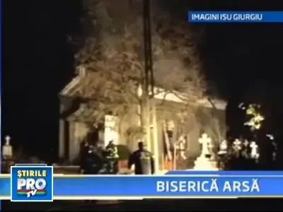 Iadul pe pamant in judetul Giurgiu! Biserica din Bulbucata s-a facut scrum