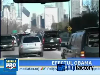 Nu misca! Prin Chicago trece Obama!