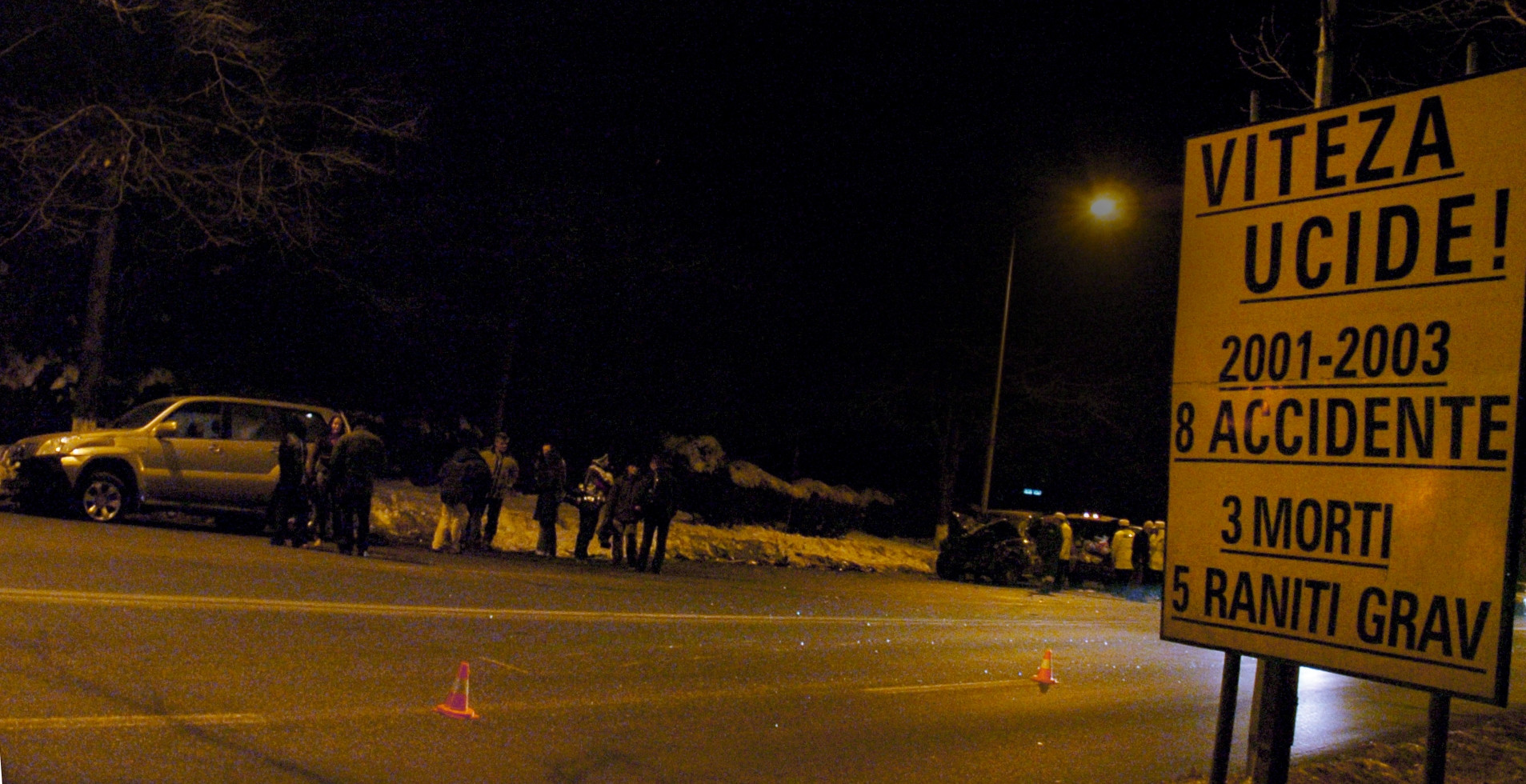 Accidente spectaculoase! Protagonistii? Niste agenti de paza si o femeie