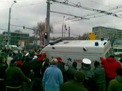 Salvare cu rotile in sus in Piata Sudului! Vezi aici imaginile!