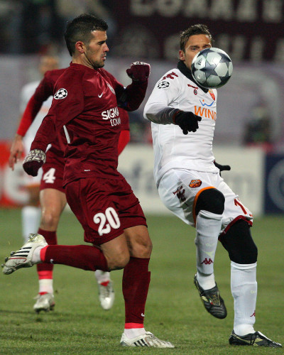 CFR a pierdut meciul cu AS Roma, in Champions League! Scor final: 1-2