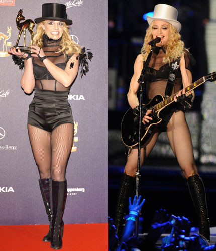 Britney o imita pe Madonna