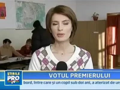 Premierul Calin Popescu Tariceanu a votat la scoala din Ciofliceni, Ilfov