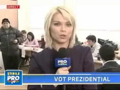 Presedintele Traian Basescu a votat la Colegiu A.D Xenopol