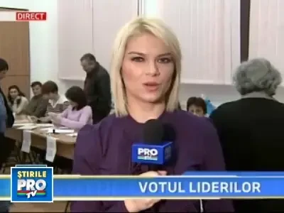 Presedintele Traian Basescu a votat la Colegiu A.D Xenopol