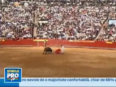 O romanca face haine de toreador in Spania