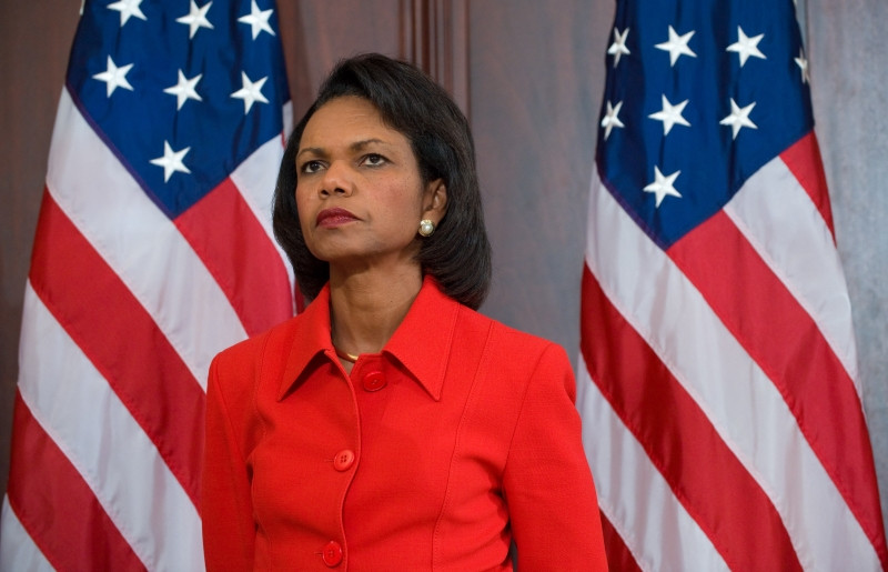Condoleezza Rice "lucreaza" la obtinerea unui armistitiu in Fasia Gaza