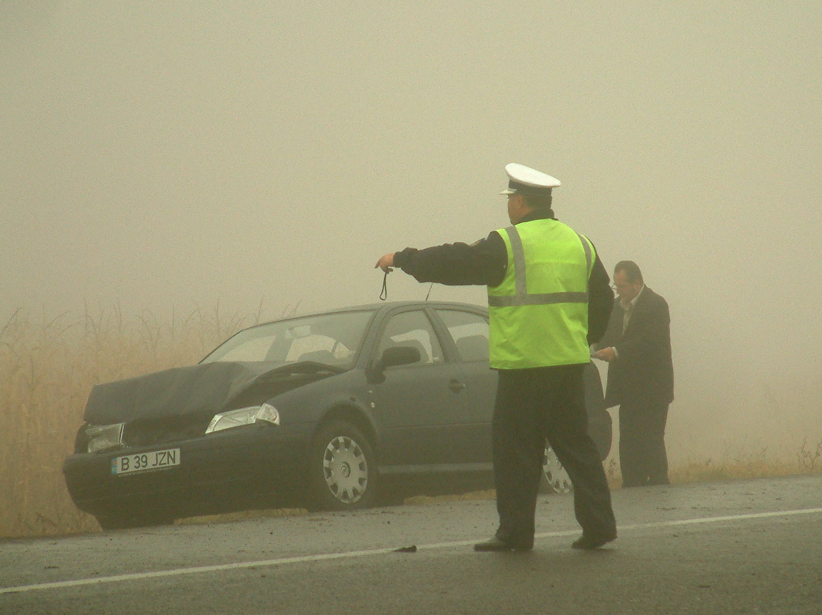 Ceata densa duminica noapte pe autostrada A1!