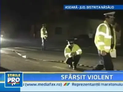 Barbat de 72 de ani, spulberat de un autoturism, in judetul Bistrita Nasaud