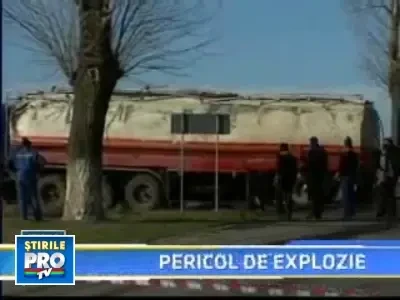 Pericol de explozie pe o sosea din Constanta